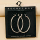 Secret Box Gold Dipped Oval Tube Hoop Earrings