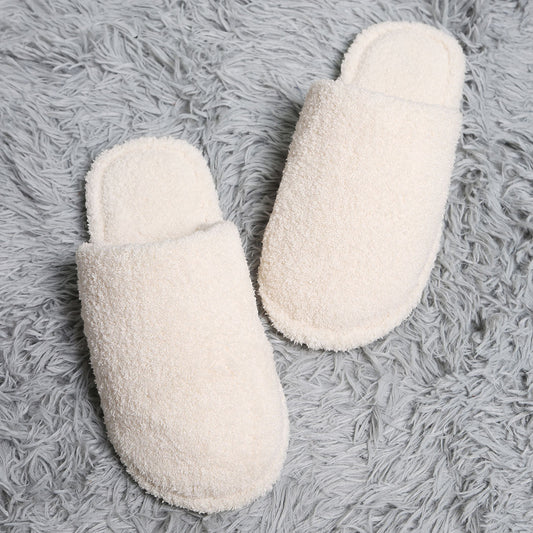 Winter Luxury Soft Solid Color Slipper