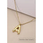 18k Stainless Steel Tarnish Free Initial Necklace