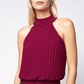 Smocked High Neck Top