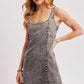 Square Neck Sleeveless Denim Dress
