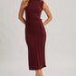 Sleeveless Mock Neck and Pencil Midi Skirt Sweater Set