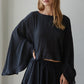 Woven Rayon Nylon Layered Skort