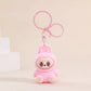 Labubu Flocking Keychain Labubu Pendant School Gift