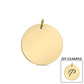 18k Gold Stainless Steel Engravable Dog Tag
