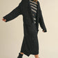 Multi Color Sequins Long Chunky Knit Cardigan