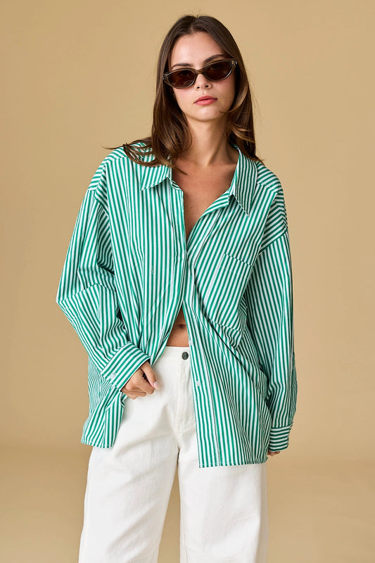 Luna Oversized Stripe Shirt