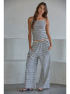 Knit Cotton Spandex Striped Pants