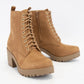 Combat Boots with Block Heel