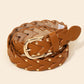 Braided Design Fashion Vegan Leather Belt