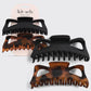 Plastic Jumbo Classic Claw Clips 2pc - Black & Tort