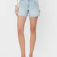 High Rise Light Wash Carpenter Shorts