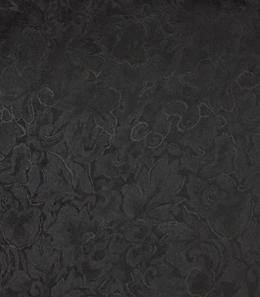 Black Jacquard Silk Scarf