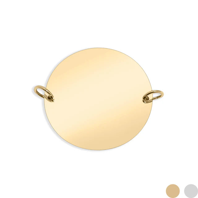 18K Gold Stainless Steel Engravable Dog Tag