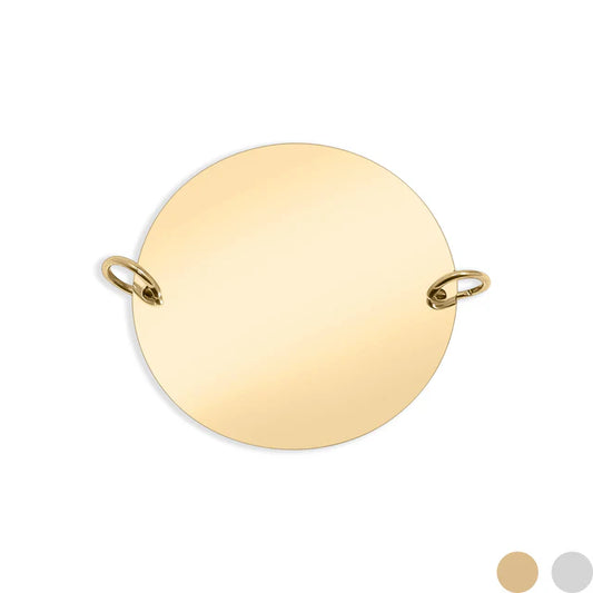 18K Gold Stainless Steel Engravable Dog Tag