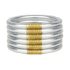 Silver Bangles (Serenity Prayer) - Set of 6