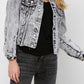 Distressed Classic Crop Denim Jacket