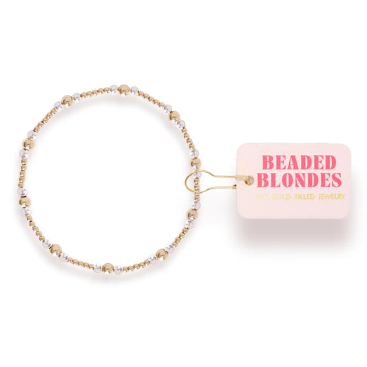 Dainty Sutton Bracelet in Gold with Silver