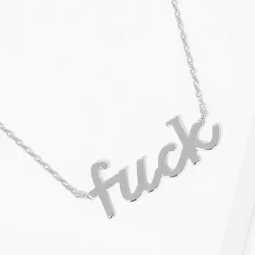 Gold-Dipped F*ck Fashion Necklaces