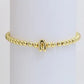 Initial Monogram Bubble Stretch Bead Bracelet