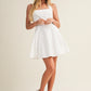Stretch Linen Halter Mini Dress