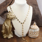 Desert Cascade – Textured Square Long Lariat Necklace