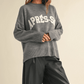 Apres Ski Letter Front Sweater Top
