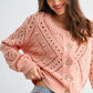 Knit Cardigan with Gold Button Detail