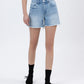 High Rise Boyfriend Denim Shorts