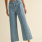 Wide Hem Denim Pants