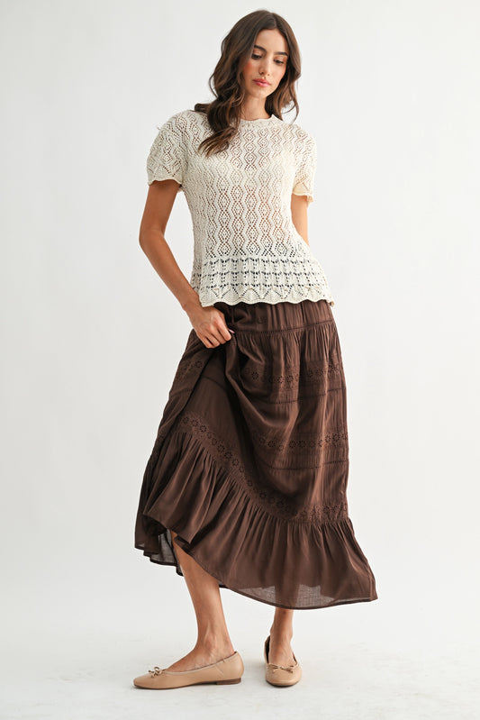Boho Breeze Tiered Maxi Skirt