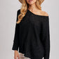 Reverse Seam Loose Fit Sweater