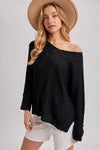 Reverse Seam Loose Fit Sweater