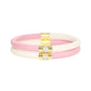 Pink and Ivory Yin & Yang Kids Bangles