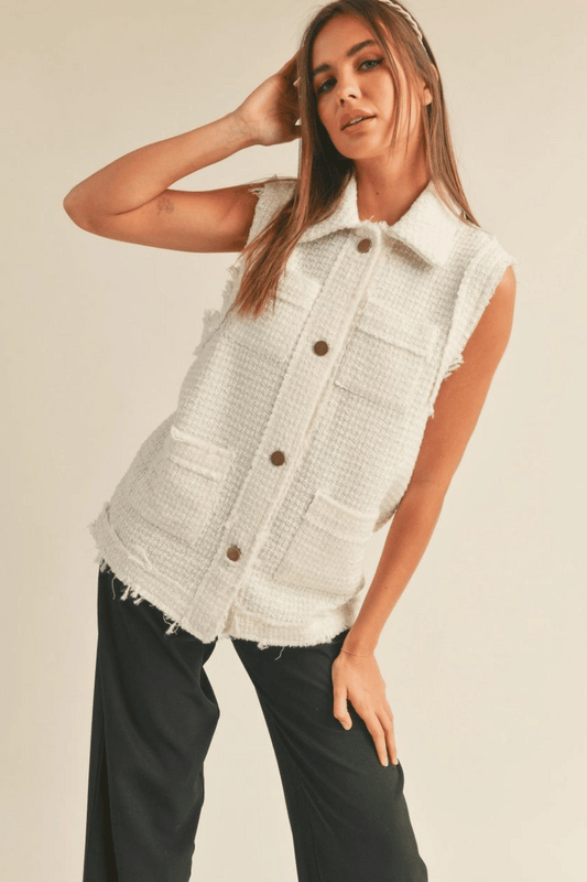 The Marjorie Tweed Vest Jacket