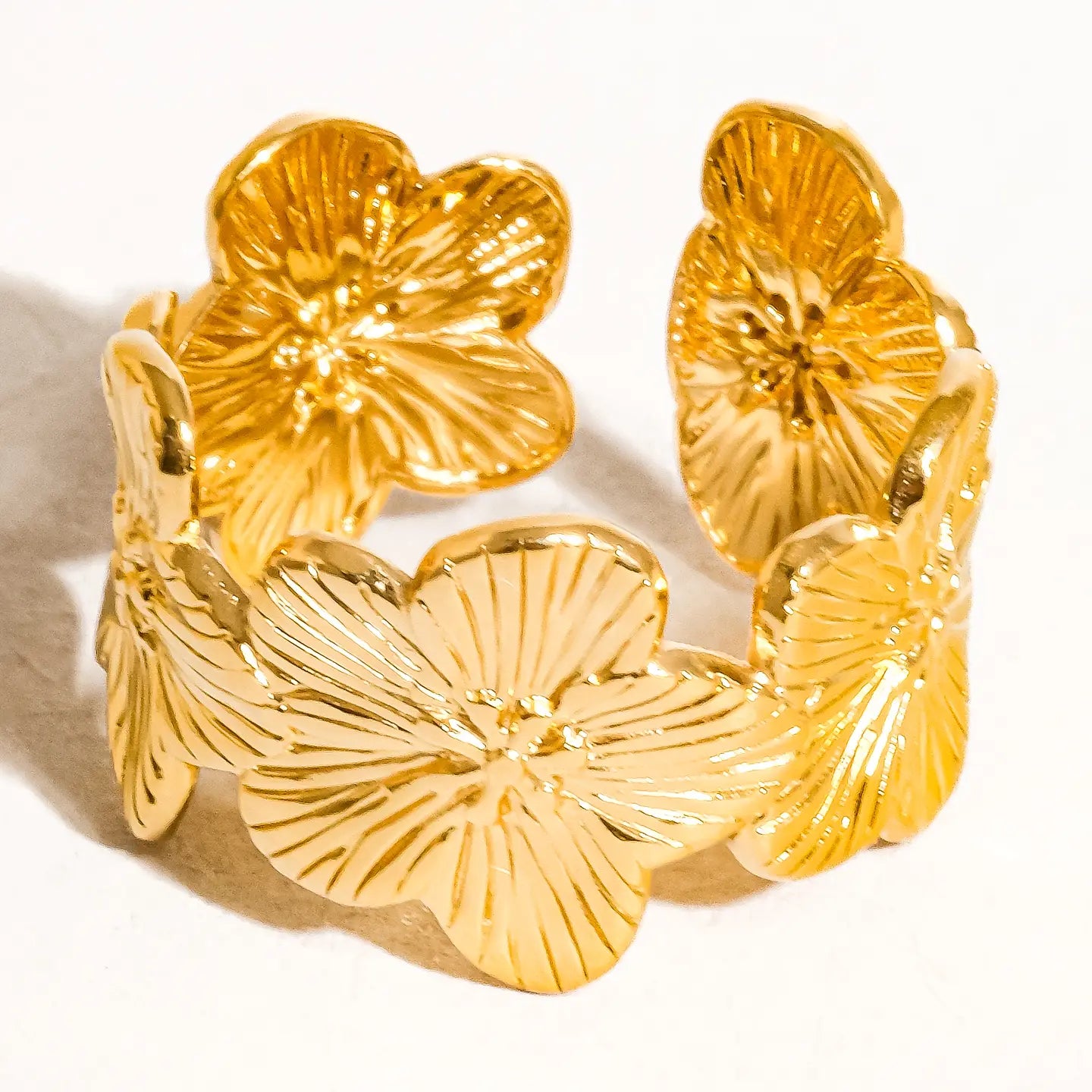 Josée 18K Gold Non-Tarnish Flower Ring