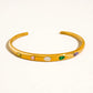 Juneau 18K Gold Non-Tarnish Multicolor Cz Bangle