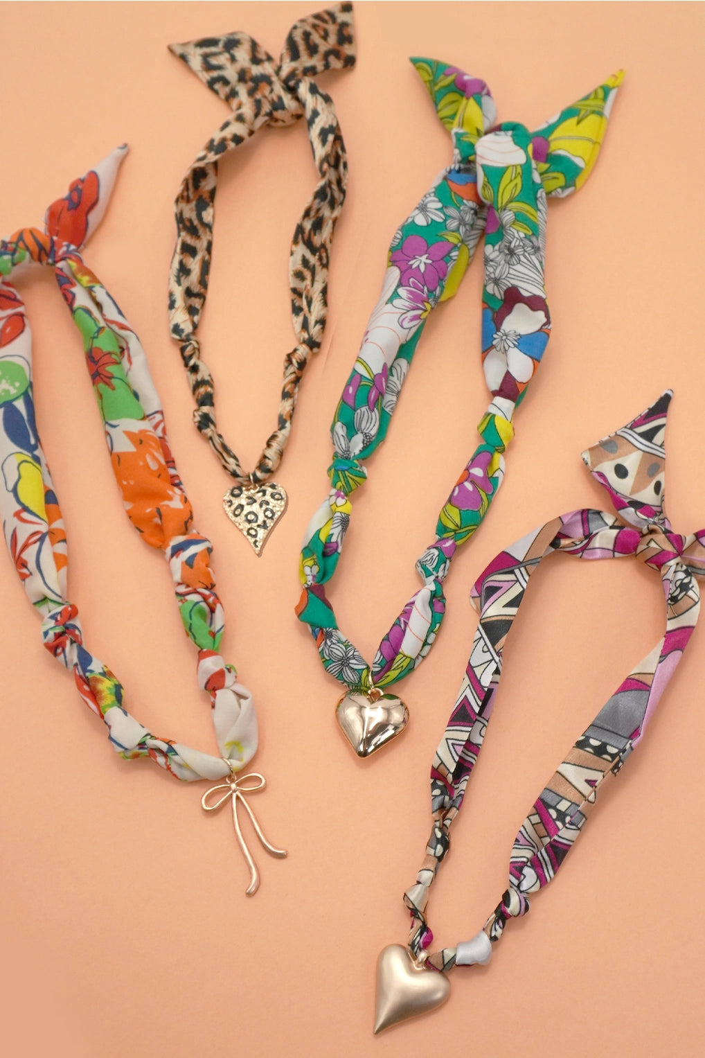 Handmade Scarf Charm Necklace