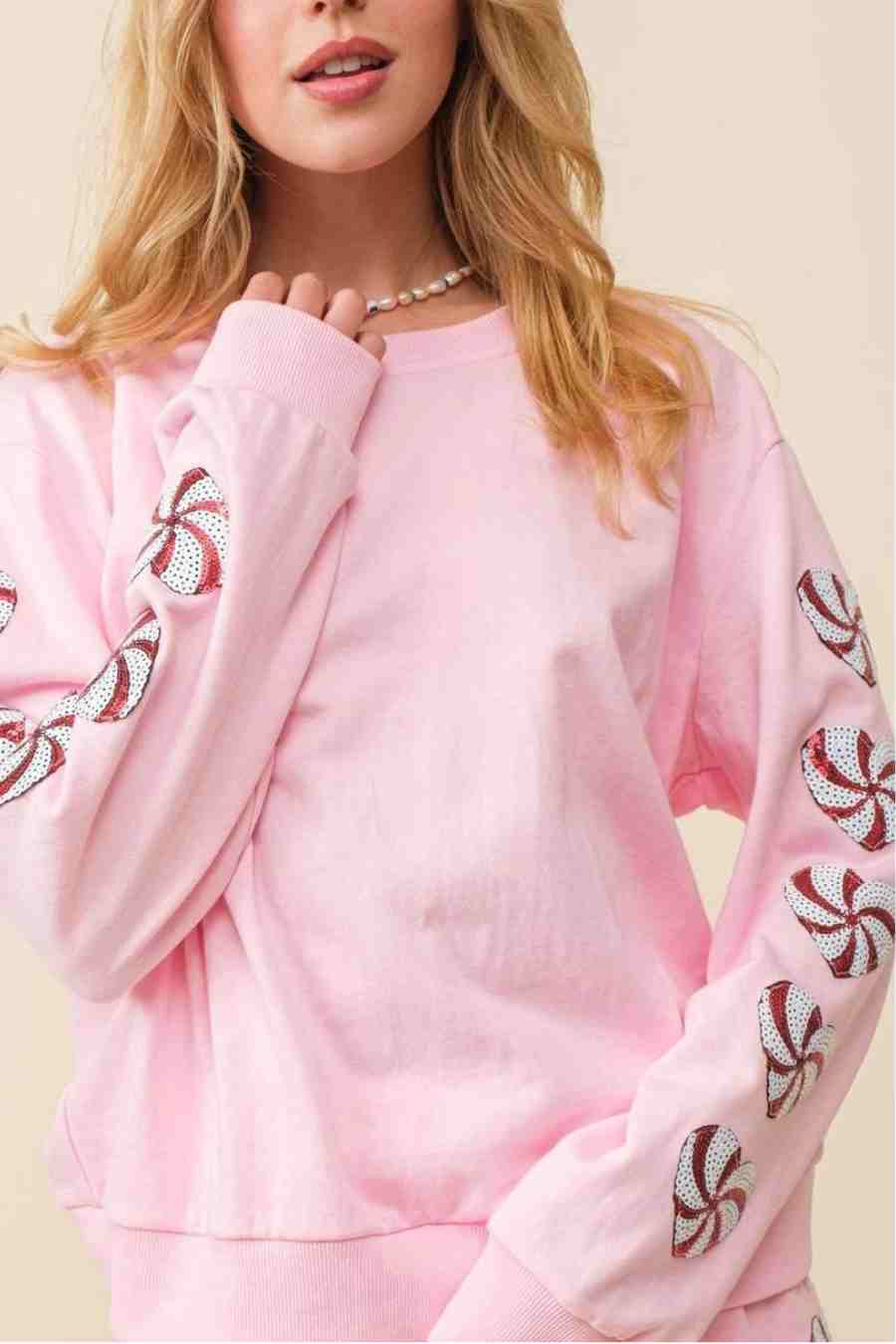 Heart Candy Patch Sweater Top
