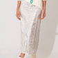 Sequin Maxi Skirt with Back Slit