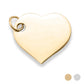 Stainless Steel Polished Engravable Heart Pendant