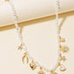 Assorted Charms Pearl Beaded Chain Necklace