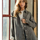 High Luxury Embellished Sparkle Stone Stripe Jacket