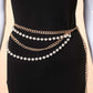 Layered Pearl Chain Belt