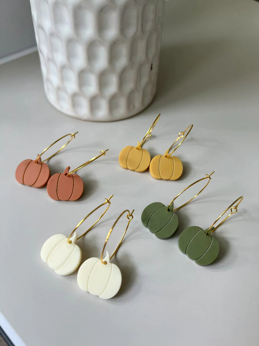 Acrylic pumpkin Earrings