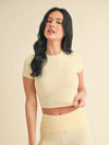 Soft Knit Jersey Crewneck Tee