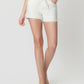 Super High Rise Raw Step Hem Drawstring Mom Shorts