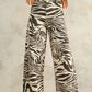 Zebra Print Stretch Pants