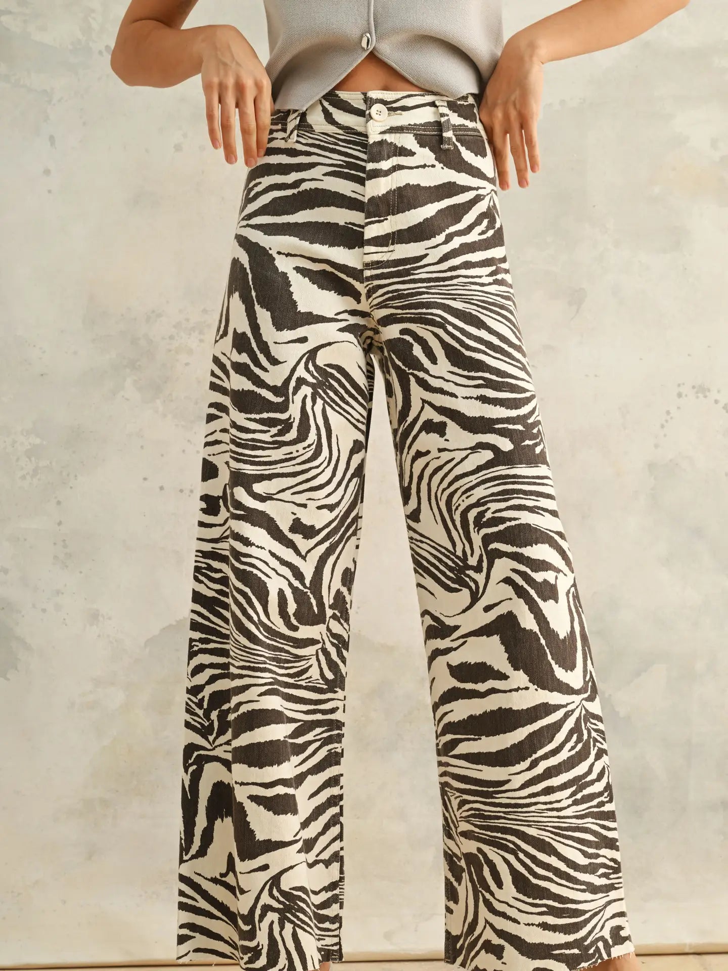 Zebra Print Stretch Pants