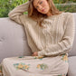 Washed Cable Sweater